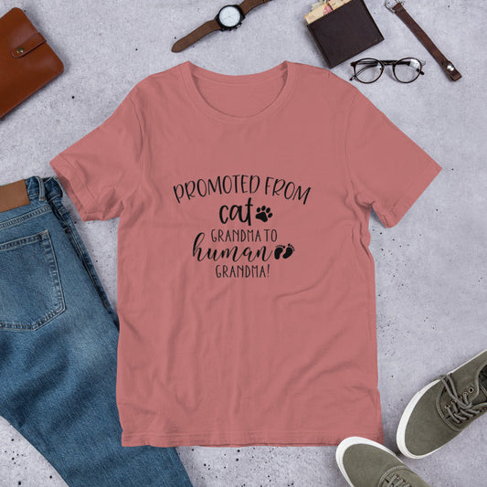 Promoted from Cat Grandma to Human Grandma T-Shirt